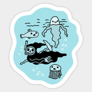 Ghost Death Ocean Sticker